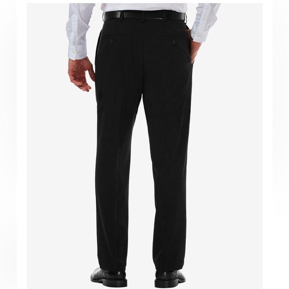 NEW Men's Haggar Cool 18 Pro Classic Fit Flat Front Stretch Dress Pants - Picture 2 of 7